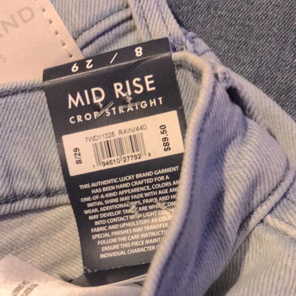 Mid Rise Authentic Straight Crop - Picture 4 of 4